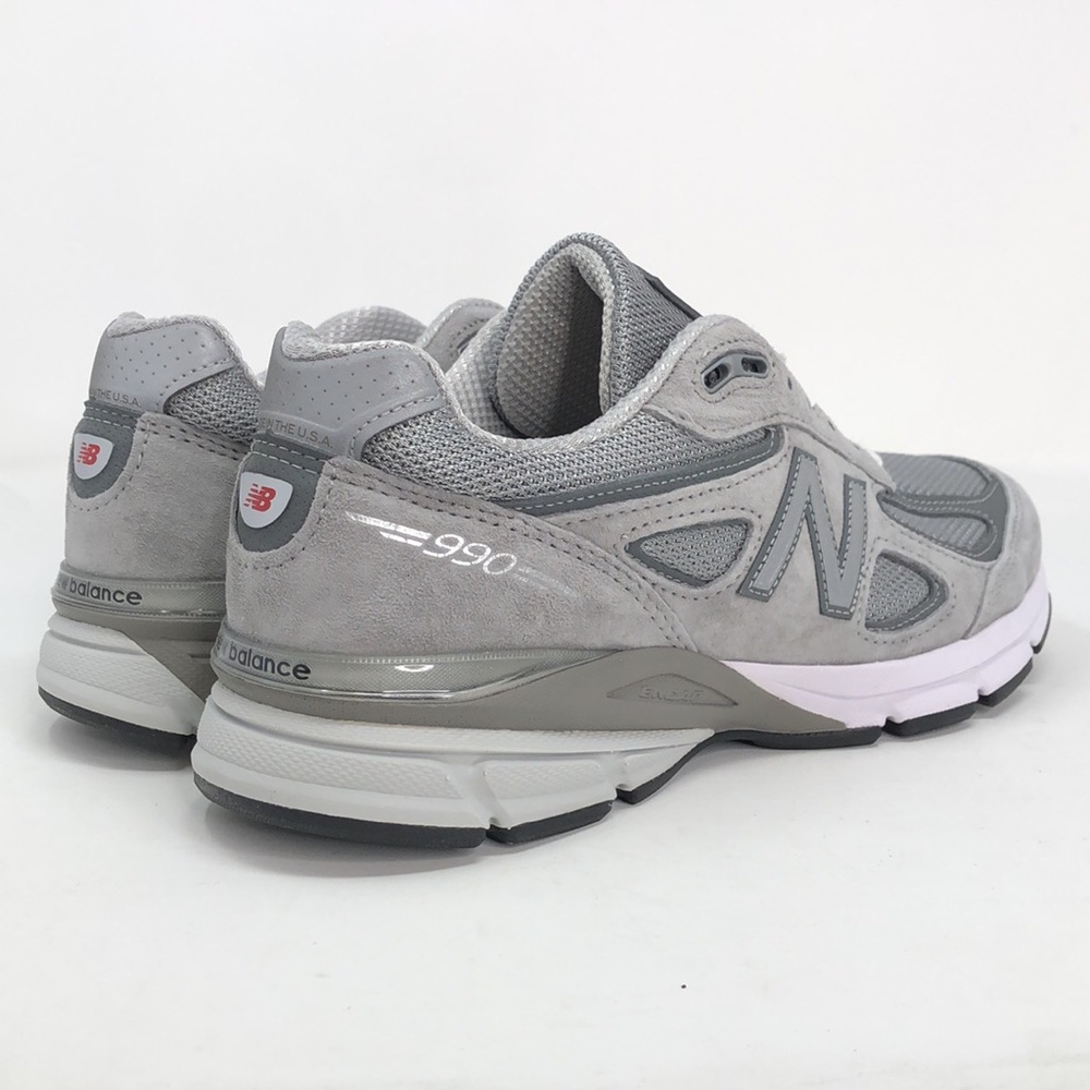 New Balance Mens 990 v4 Made In USA Grey Silver U990GR4 Running Shoes - Size 8.5 - Picture 12 of 15